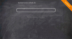 Desktop Screenshot of heimatverein-refrath.de